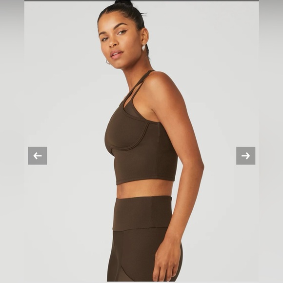 Airlift ribbed enchanted bra- espresso size Large. Worn once! - Picture 1 of 3